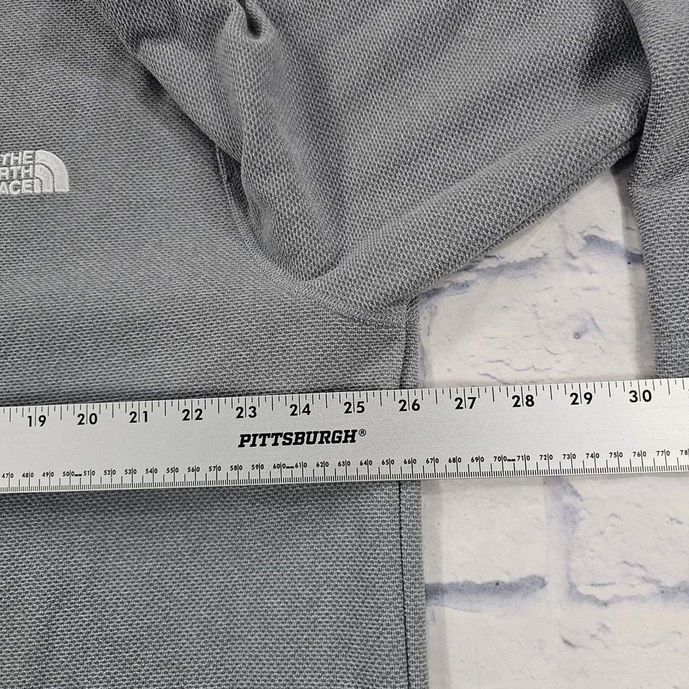 The North Face Cap Rock Pullover Mens XXL Gray 1/4 Zip Fleece Textured Jacket